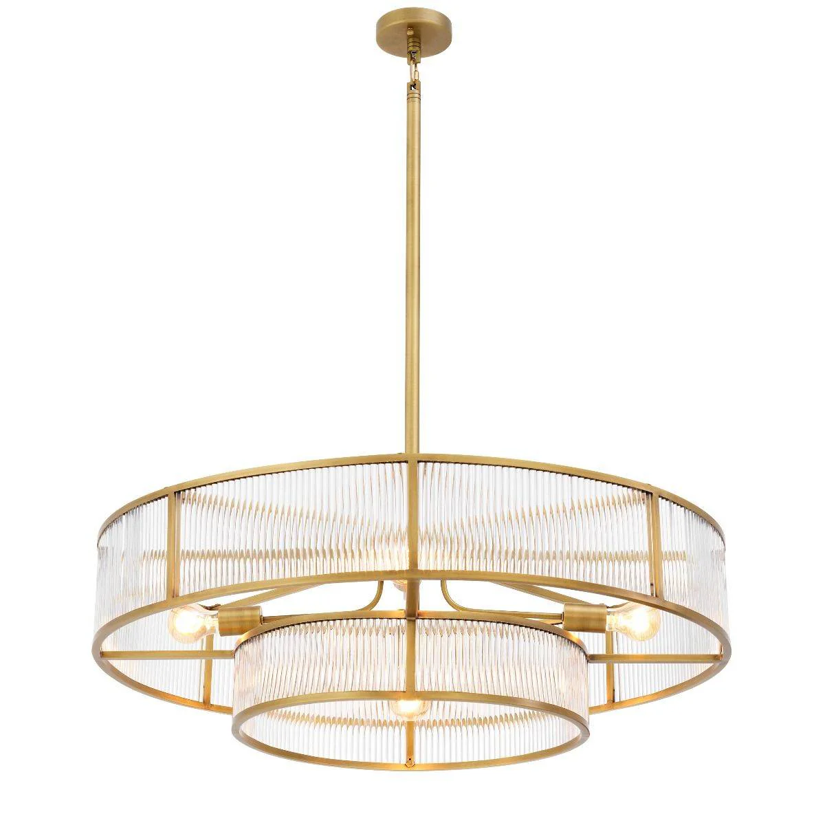 Montparnasse Modern Brass Chandelier - [Brass] - Image 4