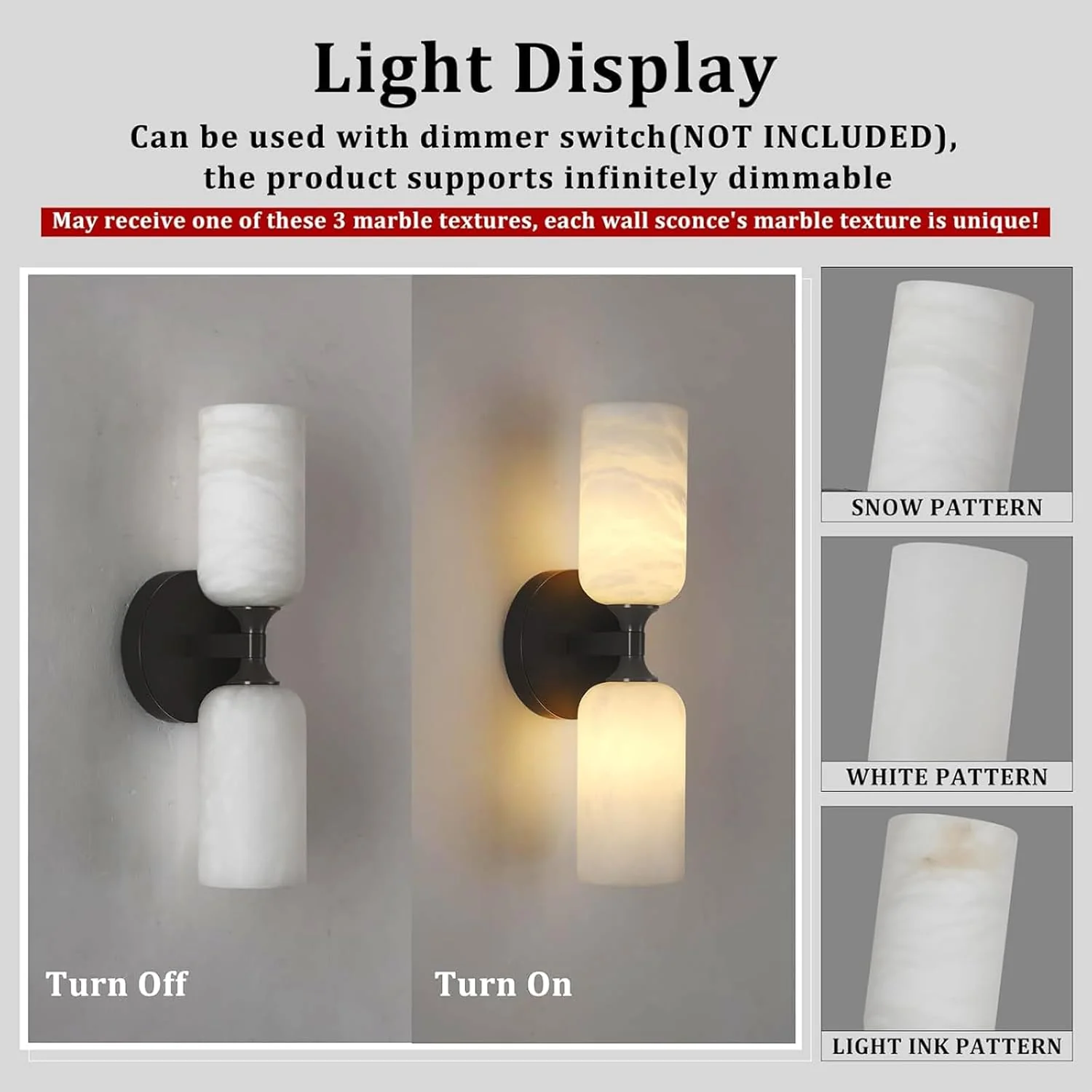 Monty Alabaster Linear Wall Sconce-Black - Image 4