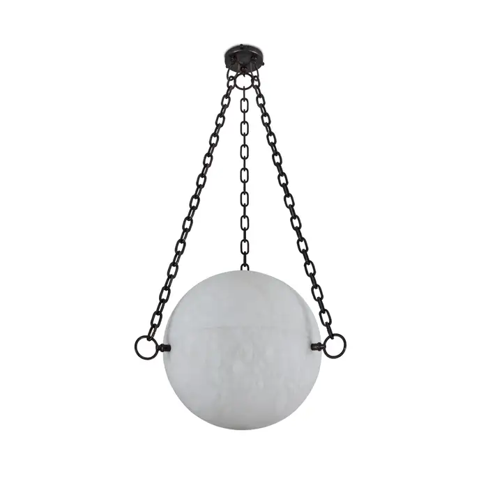 Monumental 'Zeus' Alabaster Chandelier by Denis de la Mesiere - Image 2