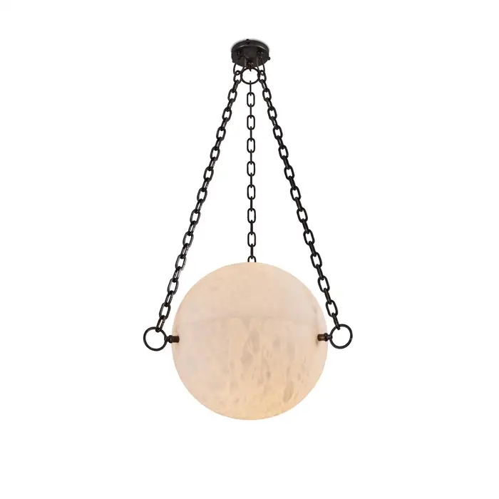Monumental 'Zeus' Alabaster Chandelier by Denis de la Mesiere - Image 4