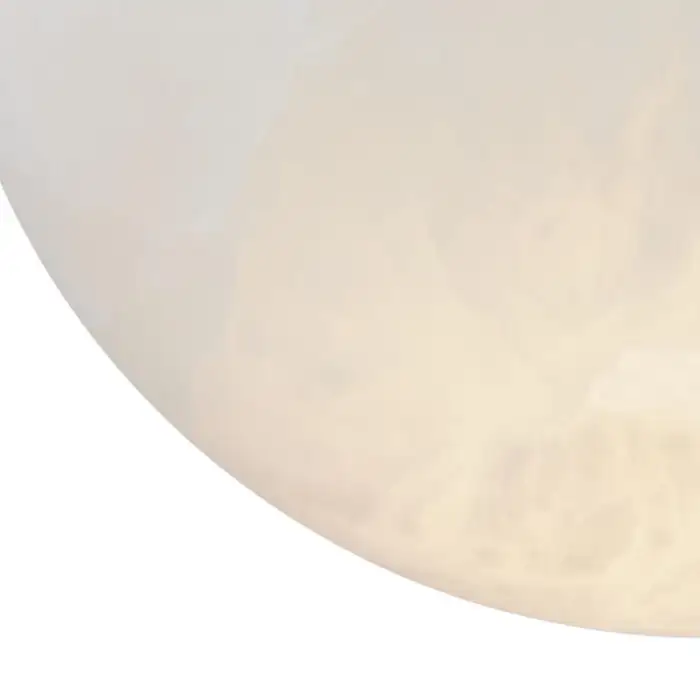 'Moon' Alabaster and Brass Pendant Lamp by Denis De La Mesiere - Image 5