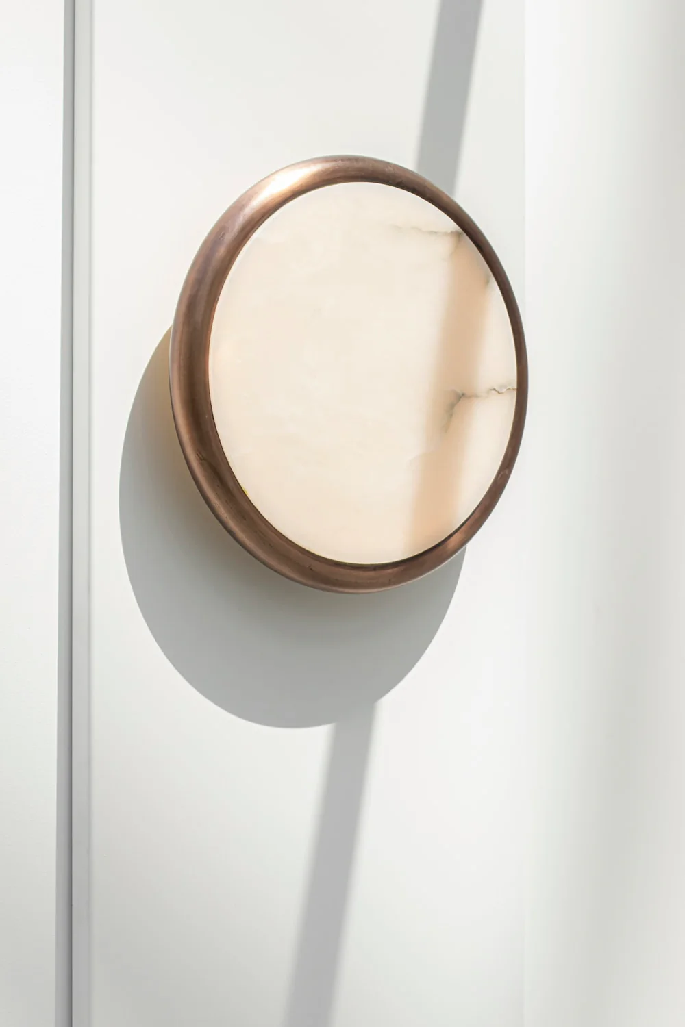 Moon alabaster wall sconce - Image 5