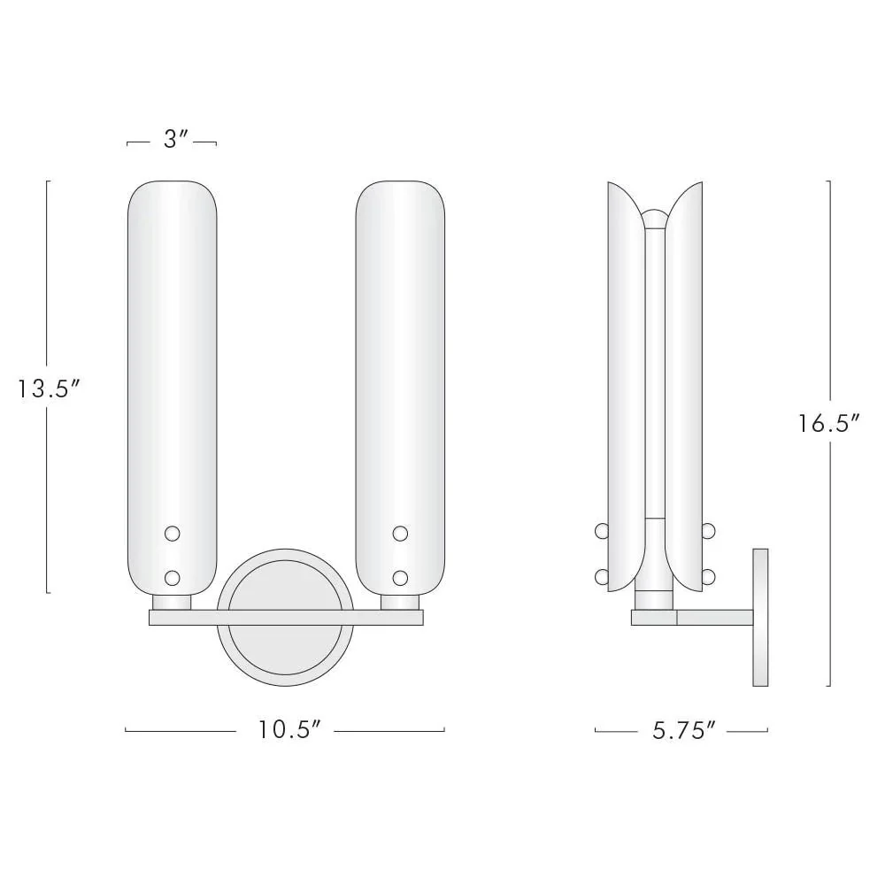 Moon Light Double Sconce - Image 6