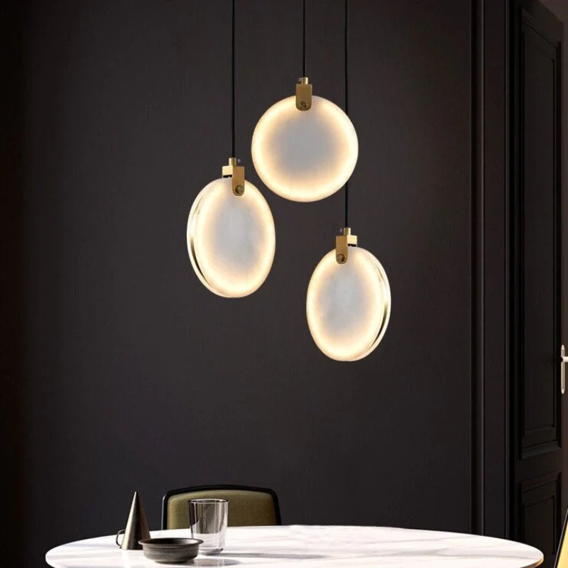 Moon Shade Lorry  Natural Marble Pendant Light - Image 10