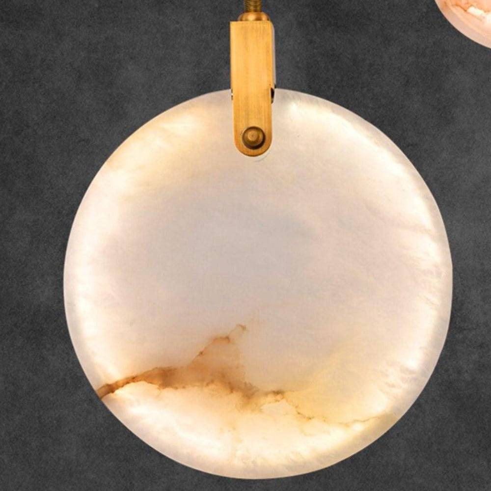 Moon Shade Lorry  Natural Marble Pendant Light - Image 3
