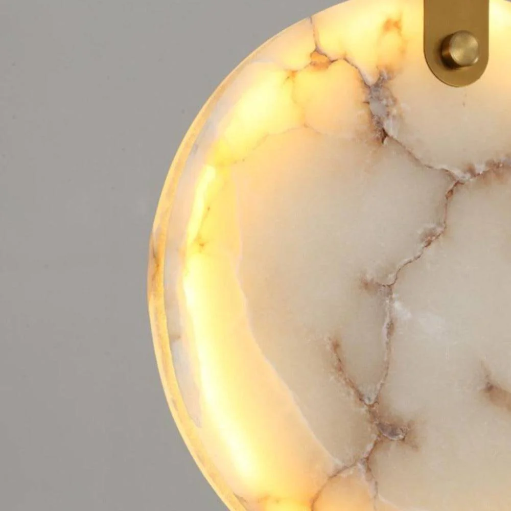 Moon Shade Lorry  Natural Marble Pendant Light - Image 4