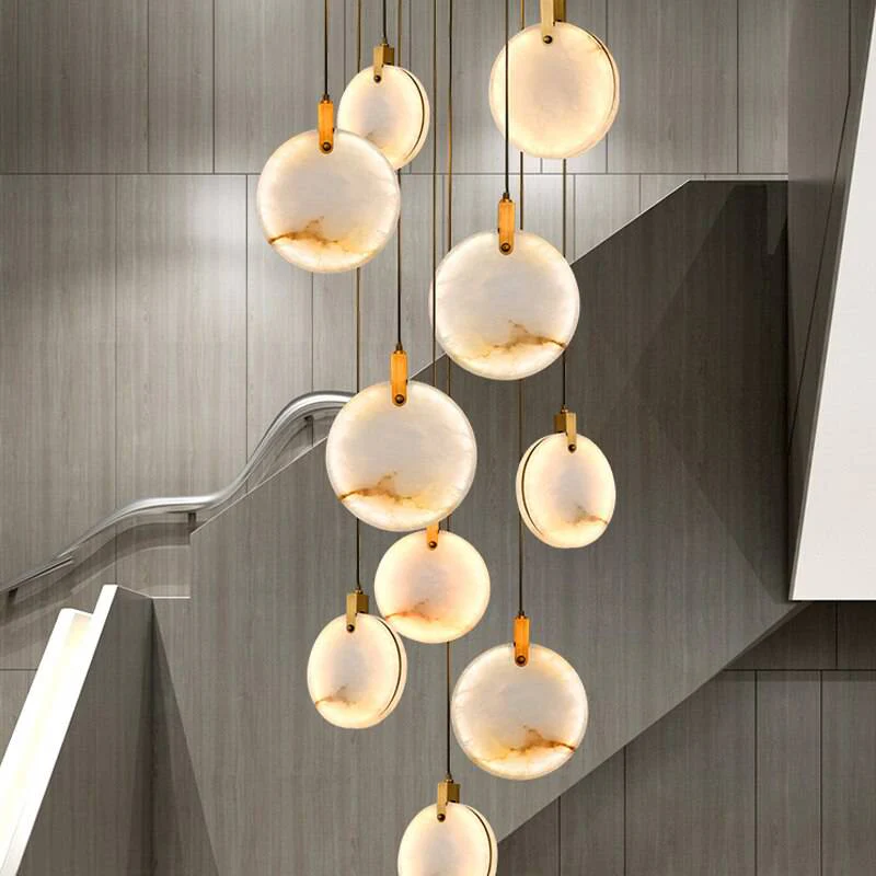 Moon Shade Lorry  Natural Marble Pendant Light - Image 7