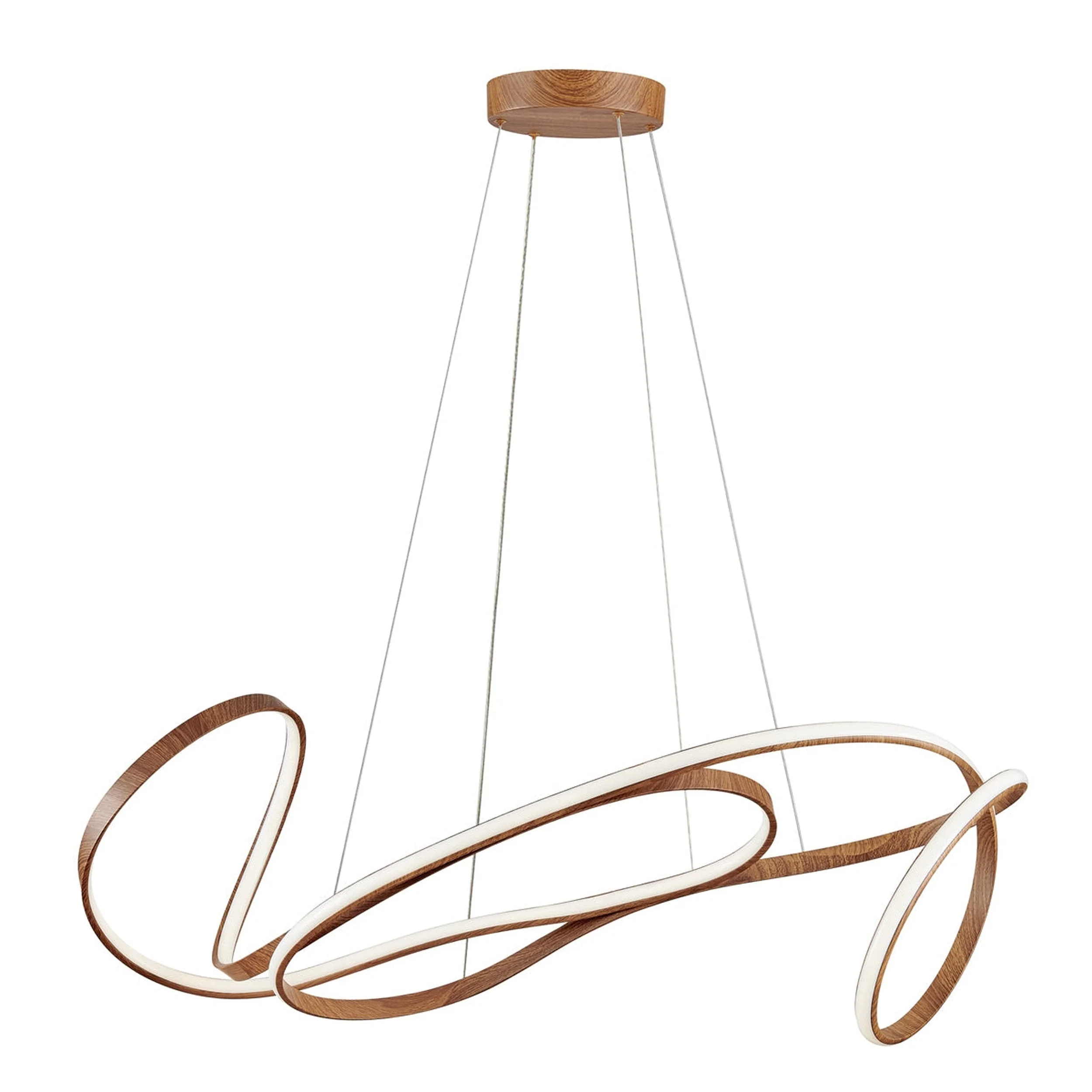 Moscow LED Chandelier // Light Wood - Image 2