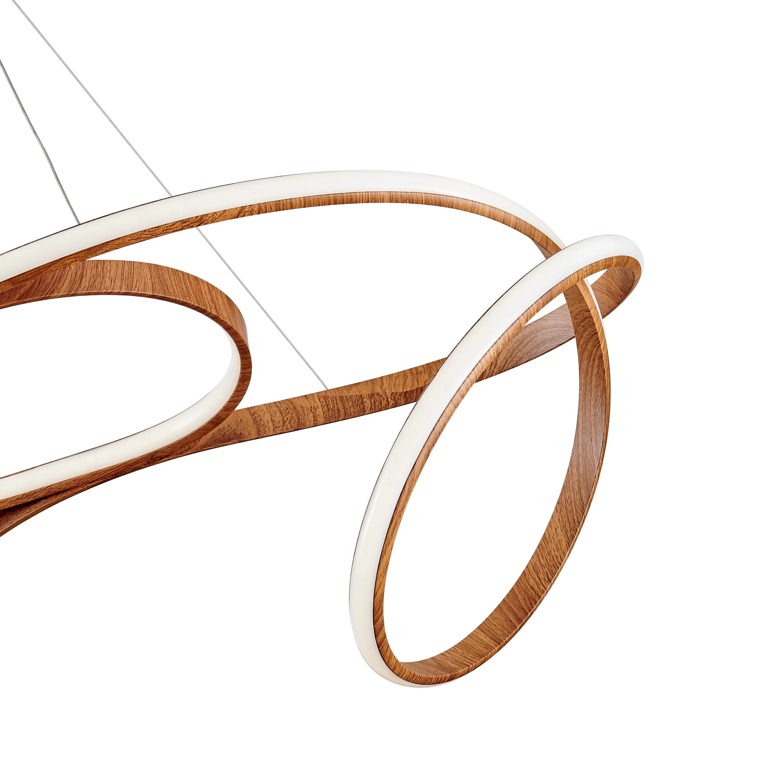 Moscow LED Chandelier // Light Wood - Image 4