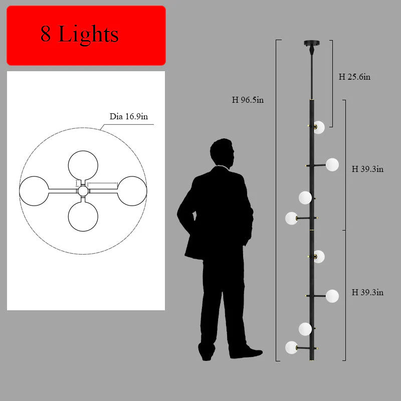 Modern Multi-Arm Opal Chandelier by Aurorae Lighting - Image 13