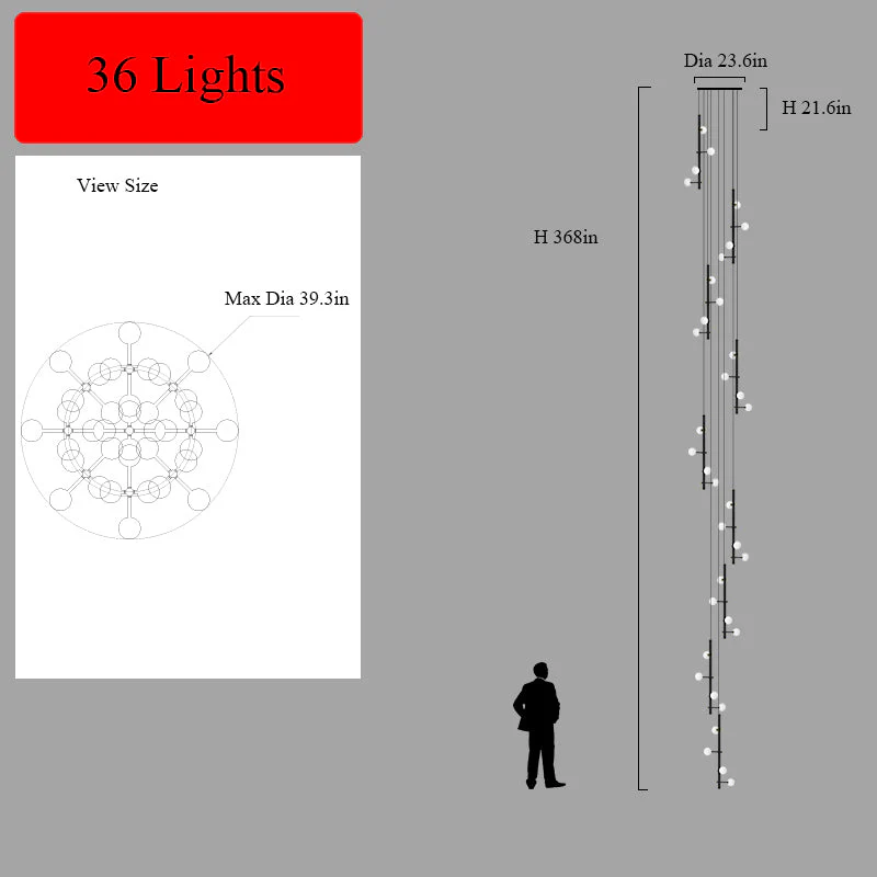 Modern Multi-Arm Opal Chandelier by Aurorae Lighting - Image 19