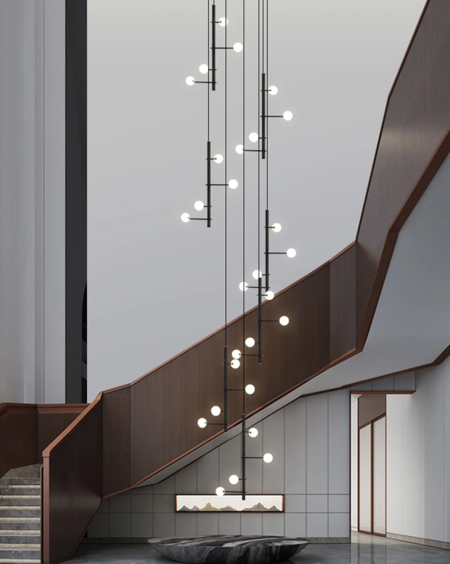 Modern Multi-Arm Opal Chandelier by Aurorae Lighting - Image 29