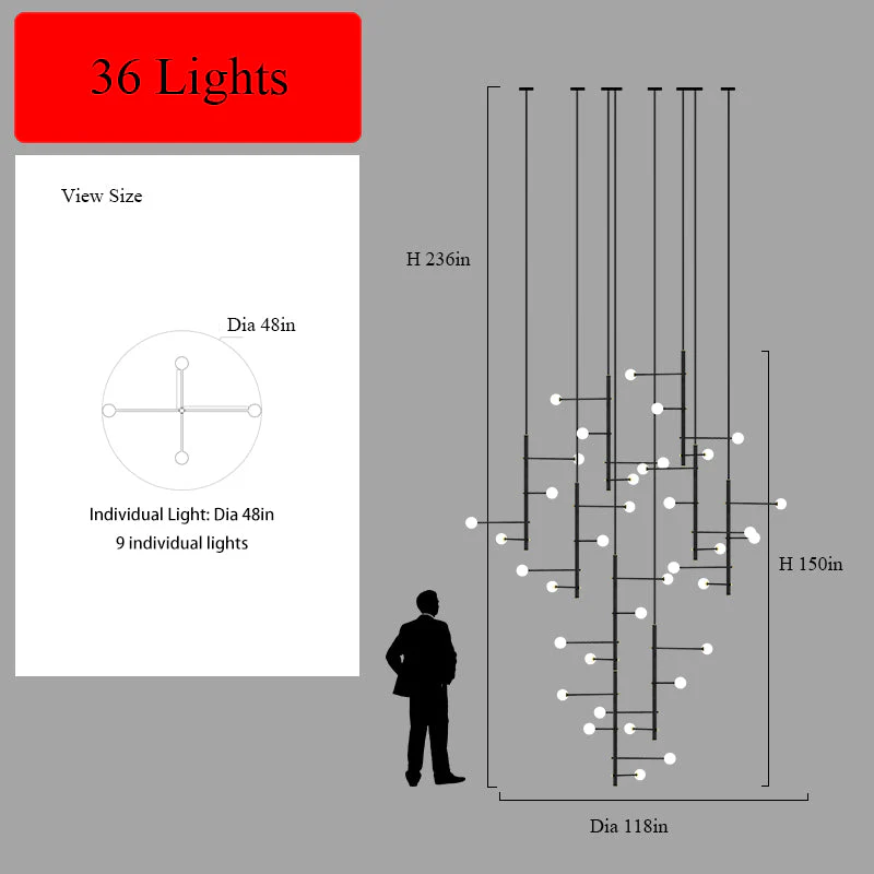 Modern Multi-Arm Opal Chandelier by Aurorae Lighting - Image 3