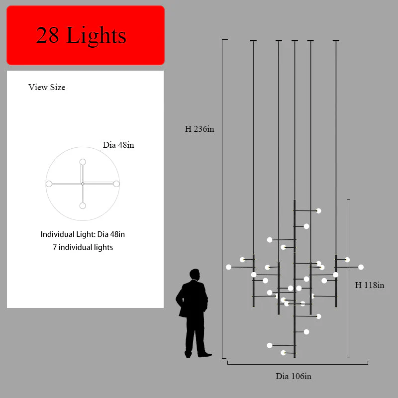 Modern Multi-Arm Opal Chandelier by Aurorae Lighting - Image 4