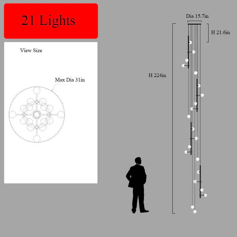 Modern Multi-Arm Opal Chandelier by Aurorae Lighting - Image 9