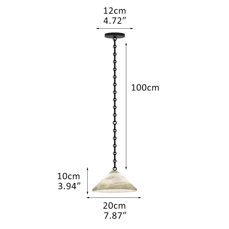 Multi-Head Matte White Alabaster Cone Hanging Kitchen Pendant Light - Image 21