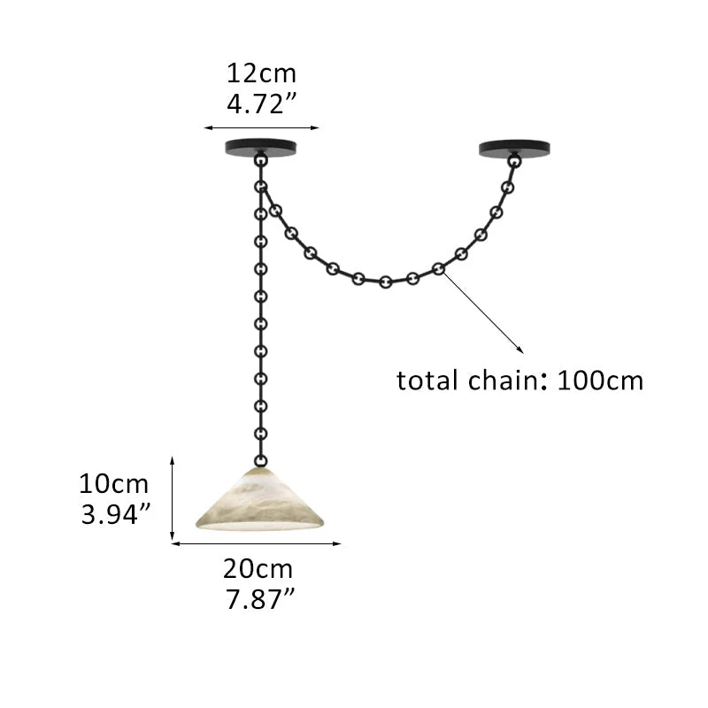 Multi-Head Matte White Alabaster Cone Hanging Kitchen Pendant Light - Image 22