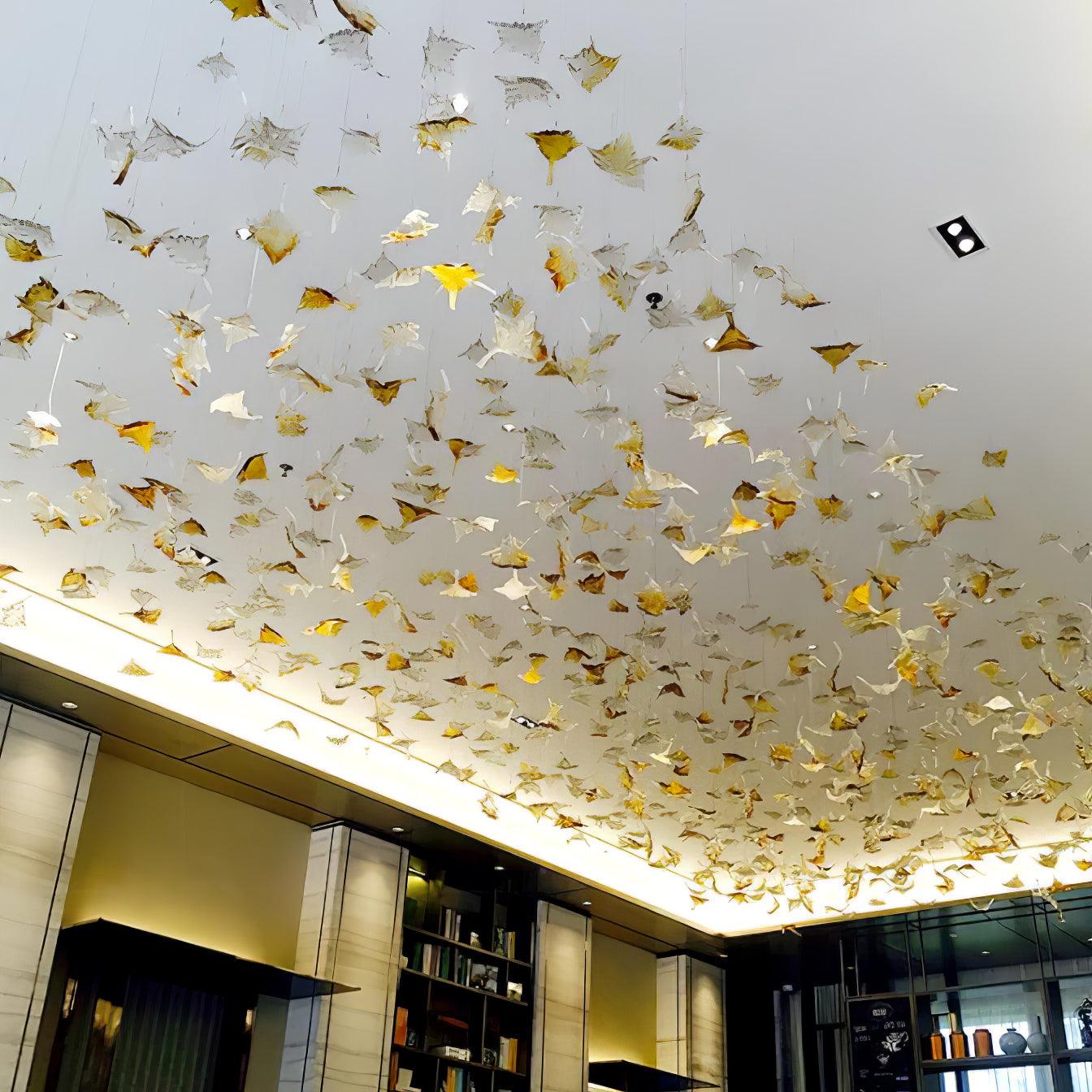 Multicolor Crystal Maple Leaf Chandelier - Image 15
