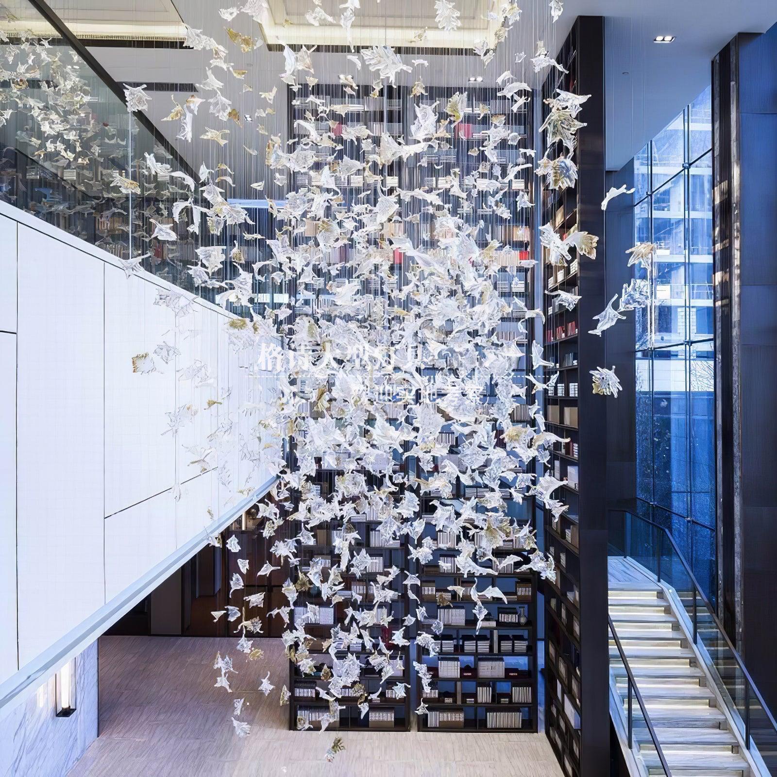 Multicolor Crystal Maple Leaf Chandelier - Image 22