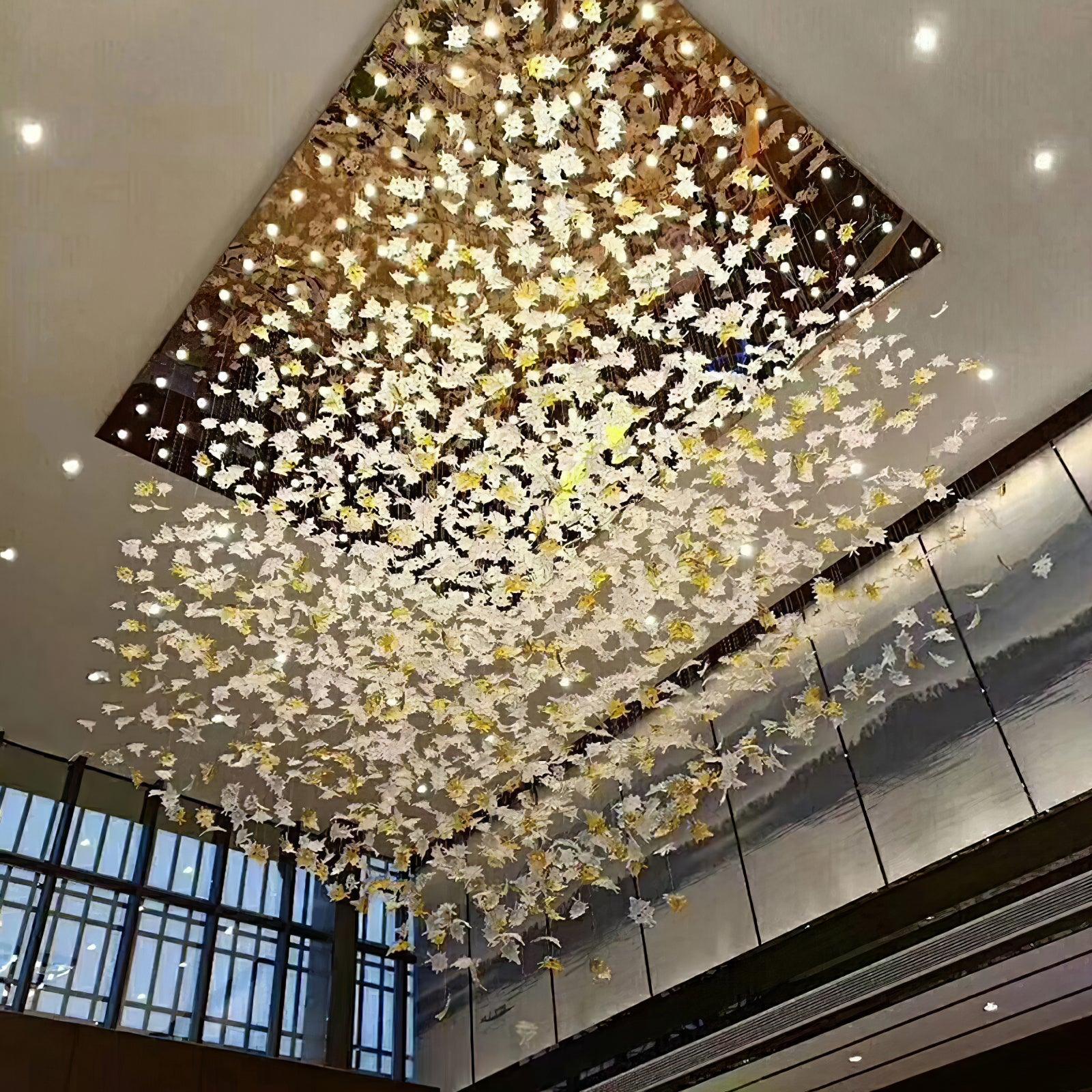Multicolor Crystal Maple Leaf Chandelier - Image 23