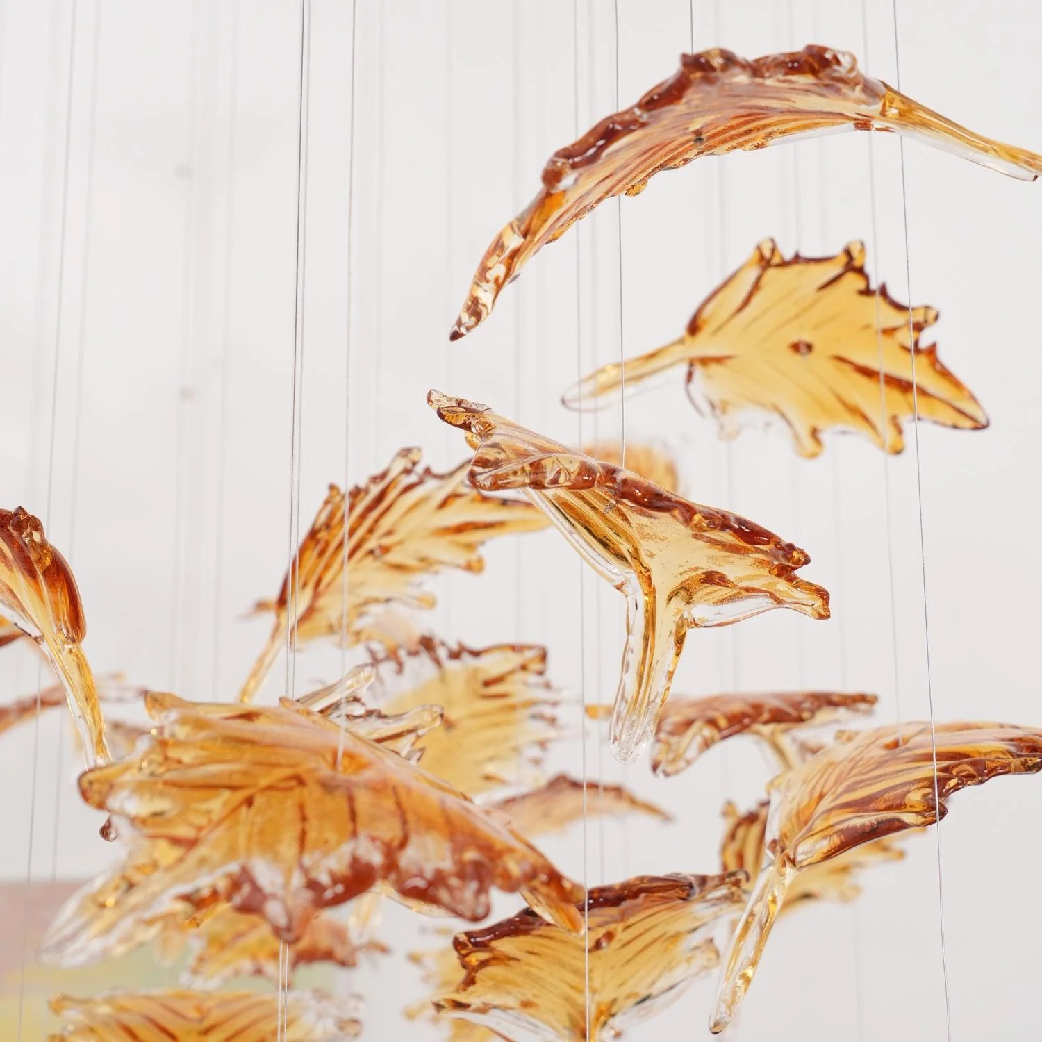 Multicolor Crystal Maple Leaf Chandelier - Image 52