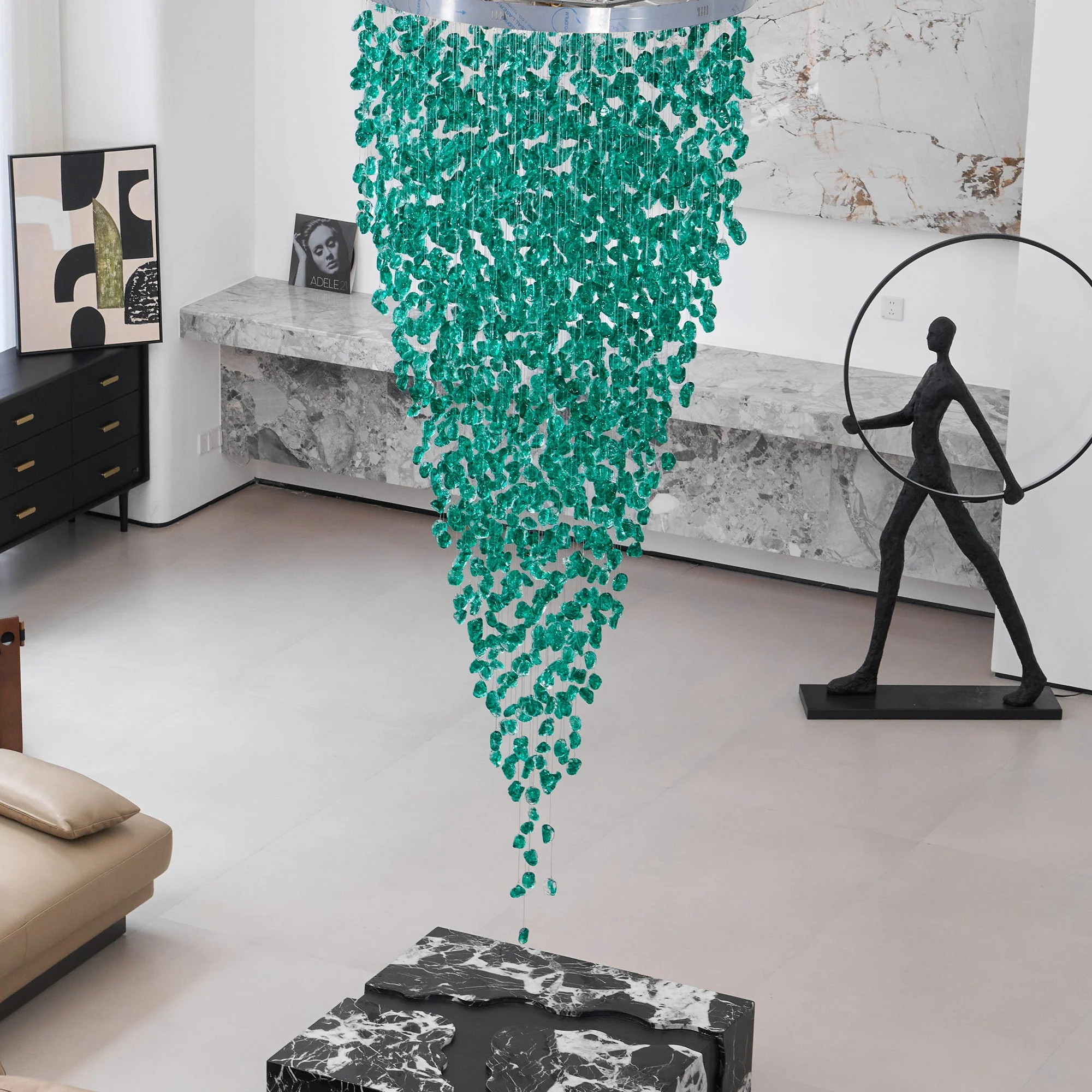 Crystal Stone Chandelier - Image 2
