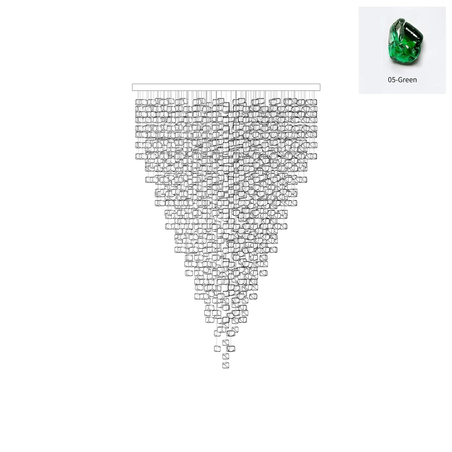 Crystal Stone Chandelier - Image 60