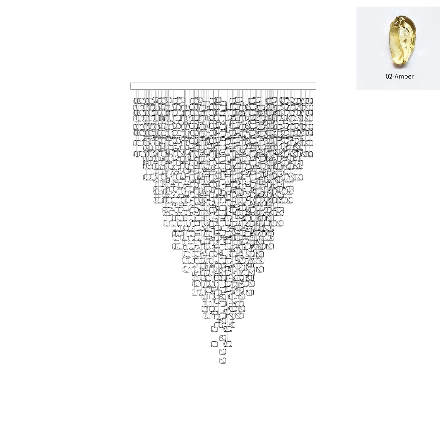Crystal Stone Chandelier - Image 62