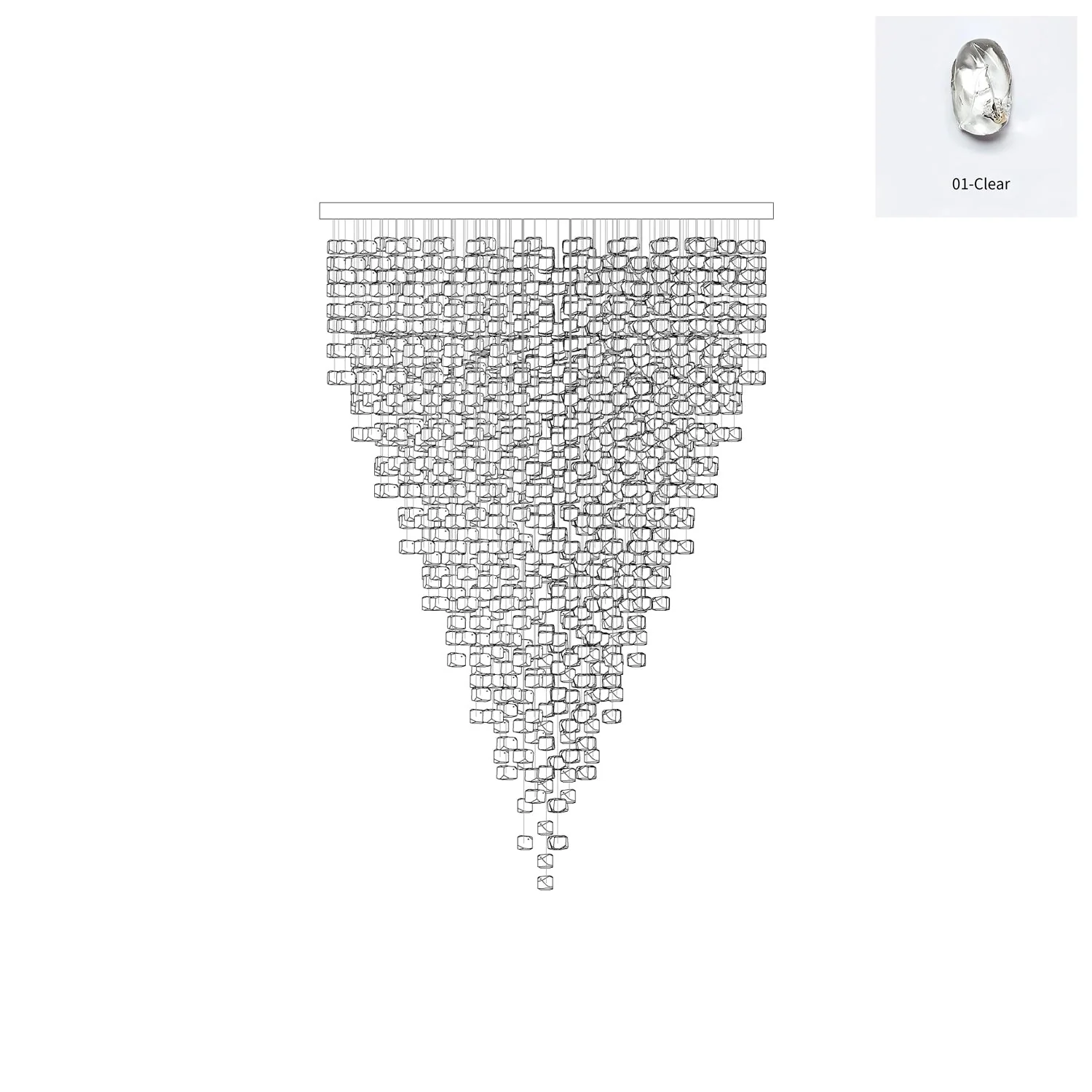 Crystal Stone Chandelier - Image 95