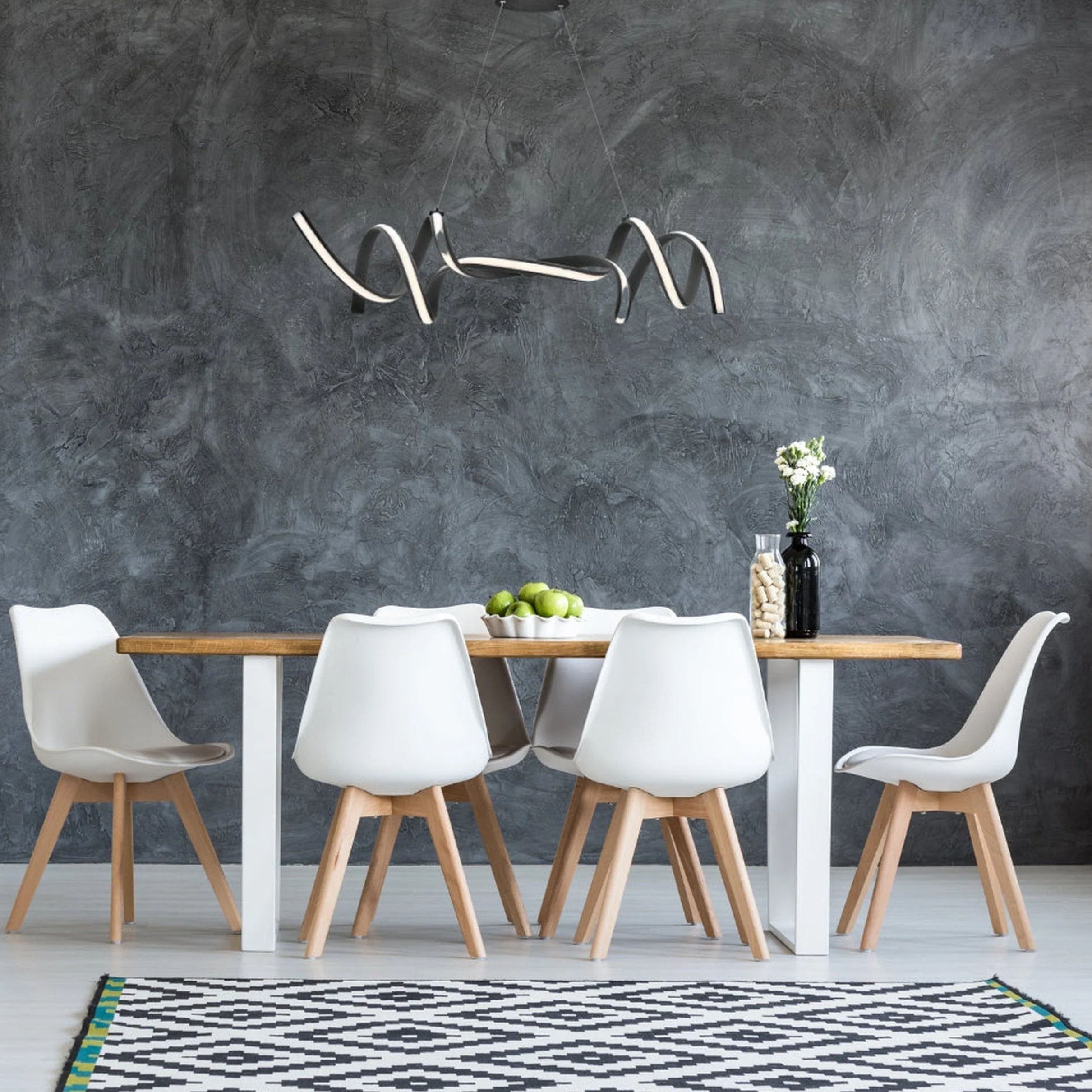 Munich LED Horizontal Chandelier // Black - Image 4