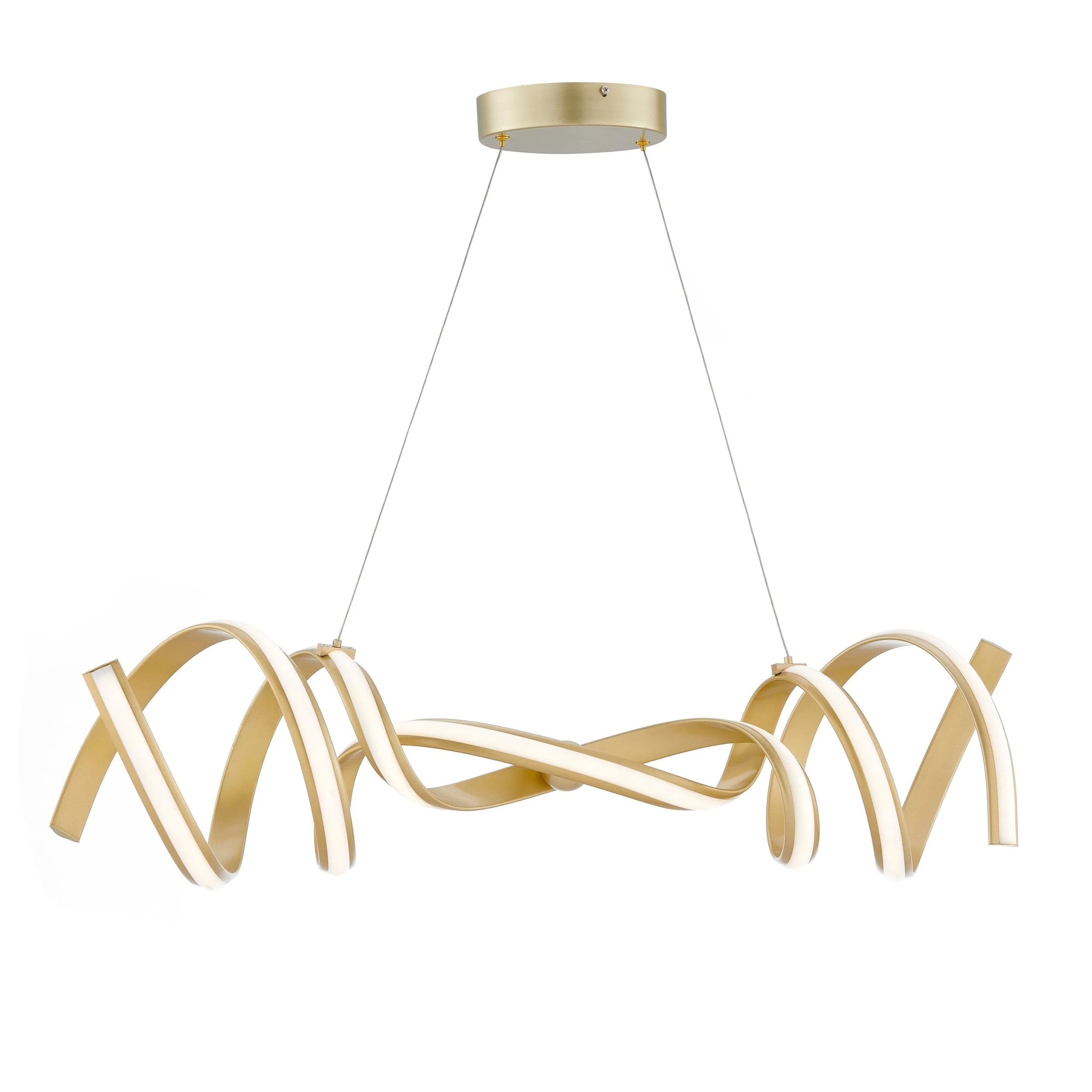 Munich LED Horizontal Chandelier // Gold - Image 2