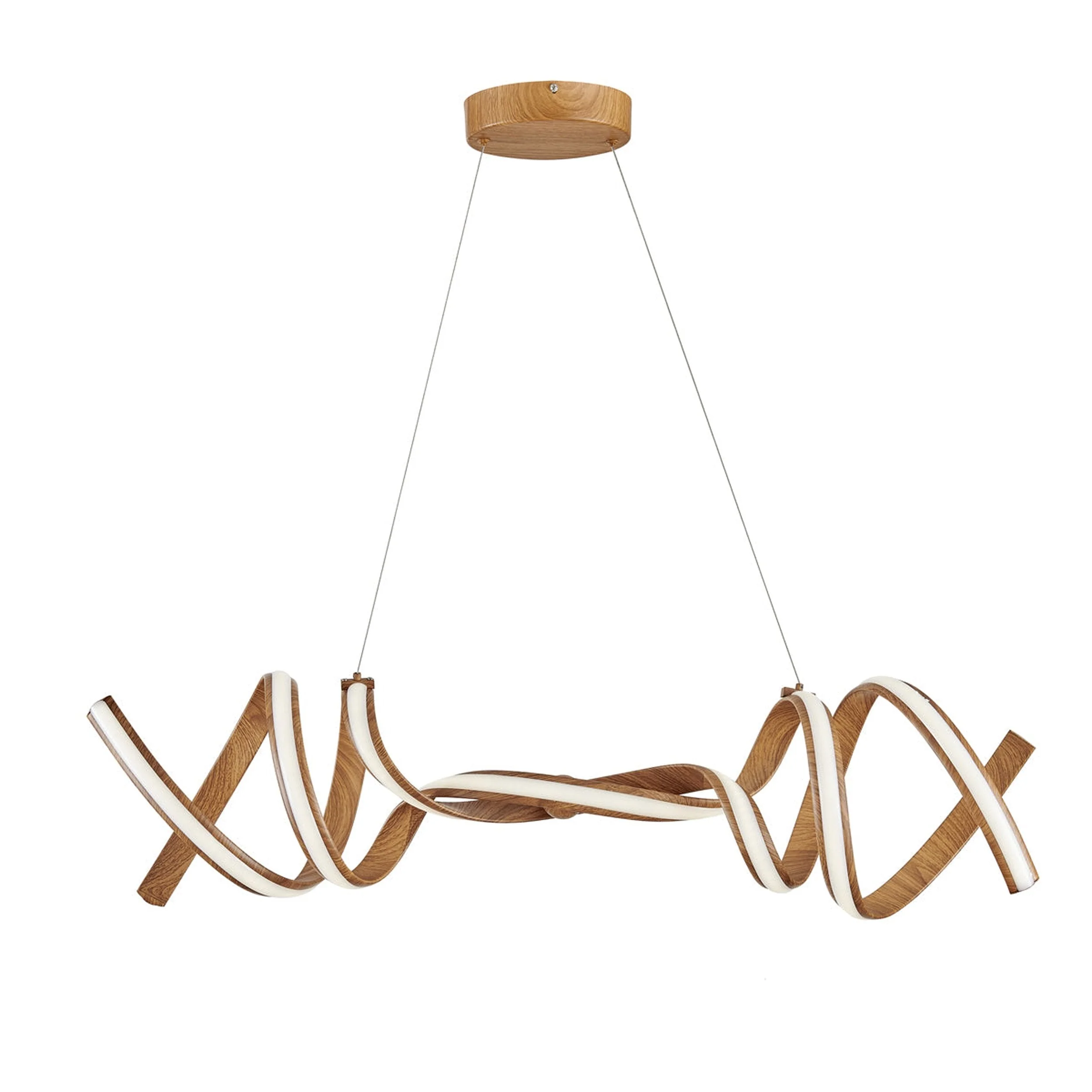 Munich LED Horizontal Chandelier // Wood - Image 2