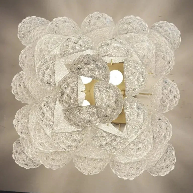 Murano Ceiling lamp – Drop – 32 glasses – Transparent - Image 6