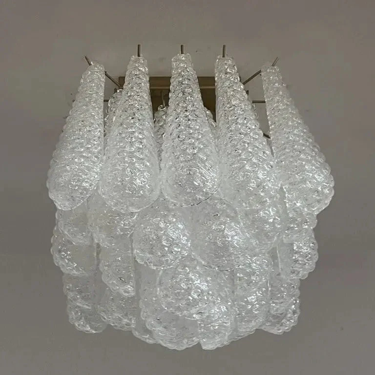 Murano Ceiling lamp – Drop – 32 glasses – Transparent - Image 7