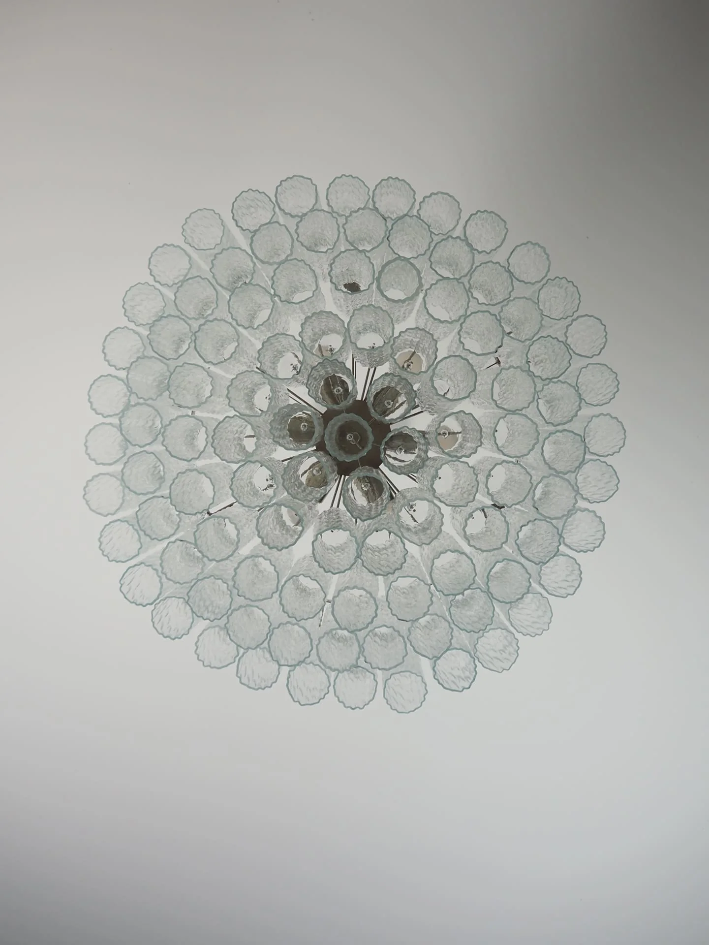 Murano Chandelier – 101 Tuber – Textured – Transparent - Image 10
