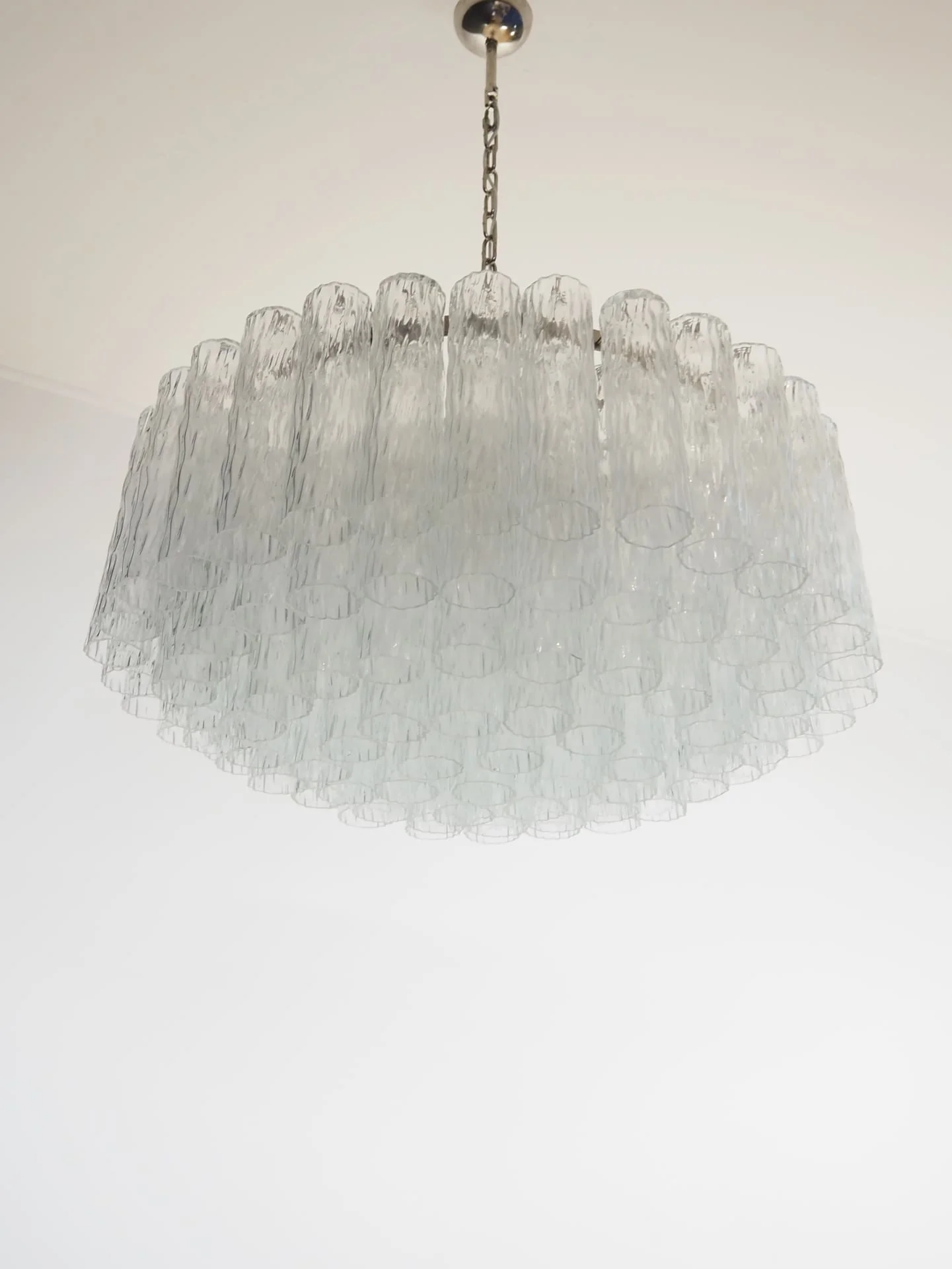 Murano Chandelier – 101 Tuber – Textured – Transparent - Image 11