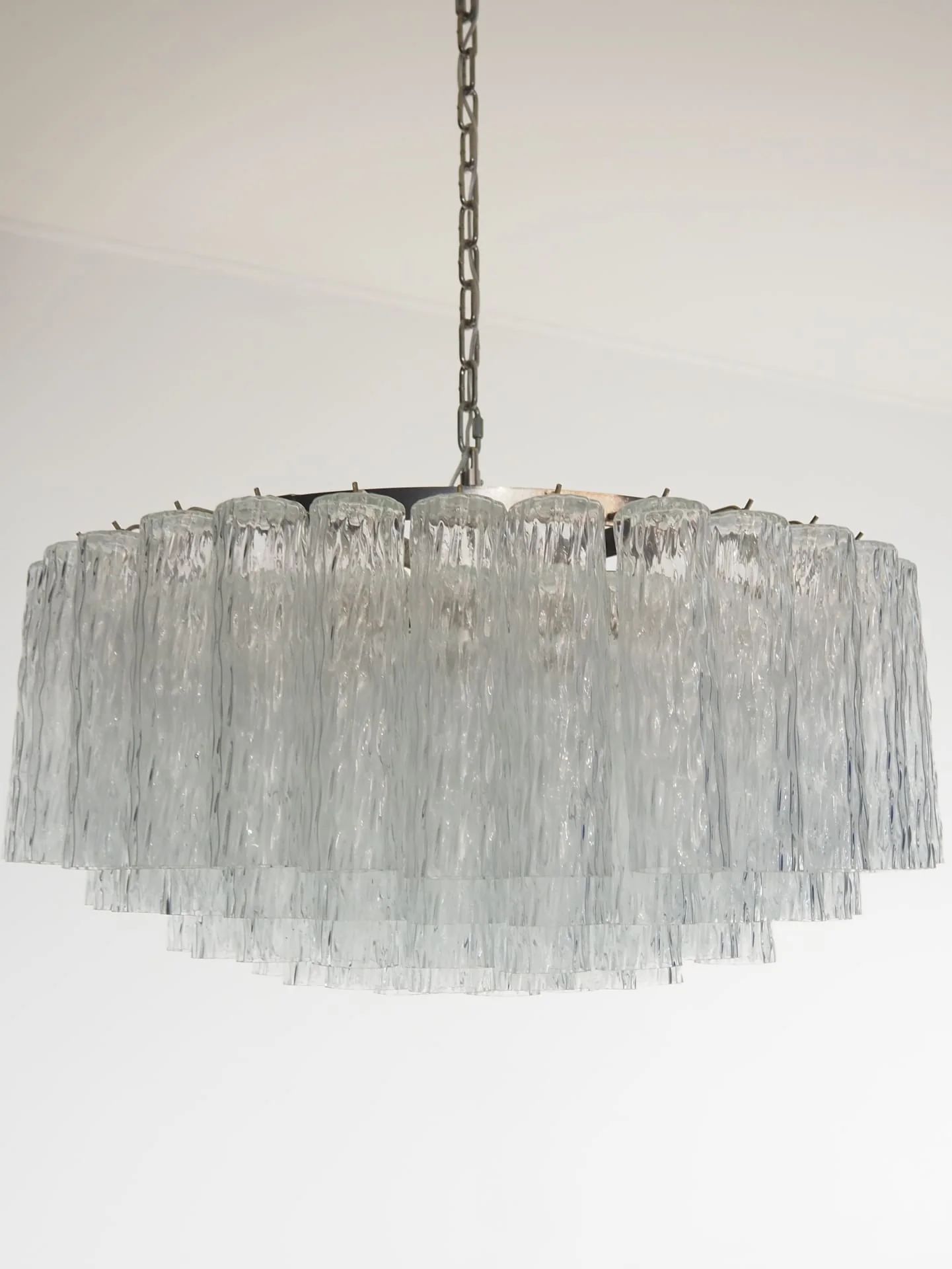 Murano Chandelier – 101 Tuber – Textured – Transparent - Image 12