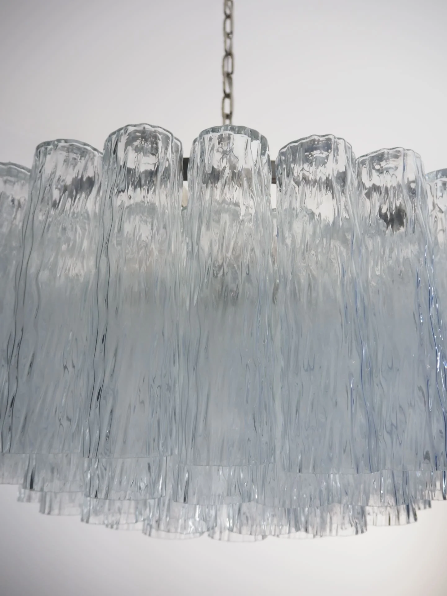Murano Chandelier – 101 Tuber – Textured – Transparent - Image 8