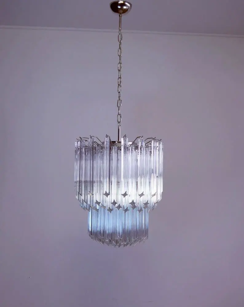 Murano Chandelier – 107 prisms – Transparent - Image 5