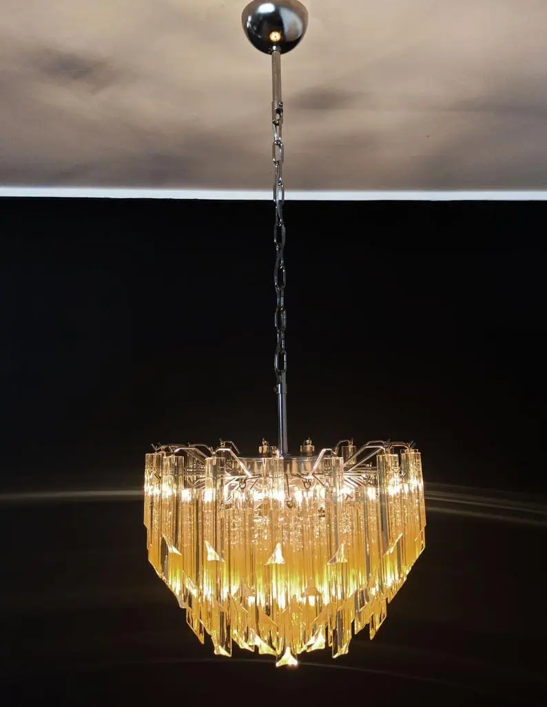 Murano Chandelier – 107 prisms – Yellow - Image 4