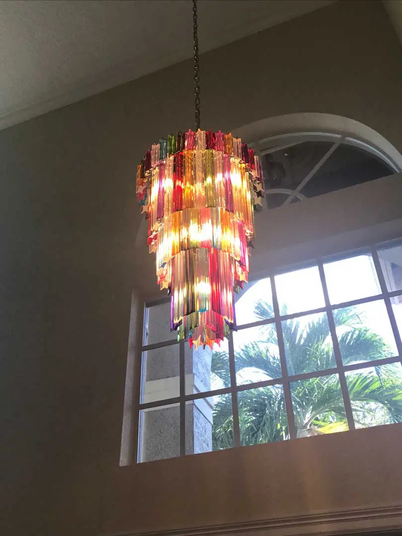 Murano Chandelier – 111 prisms – Multi - Image 7