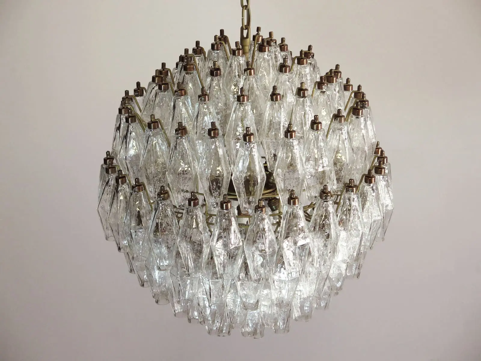 Murano Chandelier – 140 glasses – Transparent - Image 3