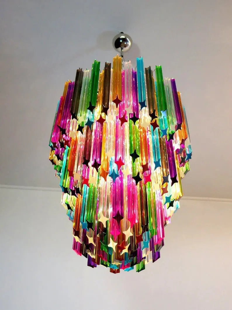 Murano Chandelier – 184 prisms – Multi - Image 2