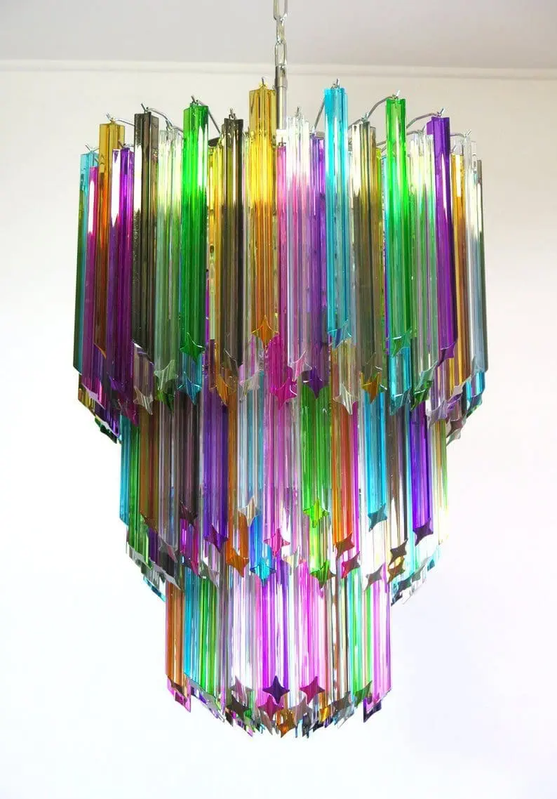 Murano Chandelier – 184 prisms – Multi - Image 3