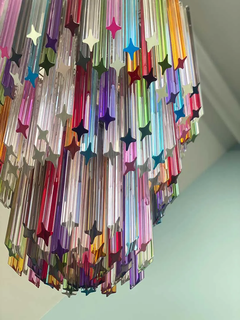 Murano Chandelier – 184 prisms – Multi - Image 5