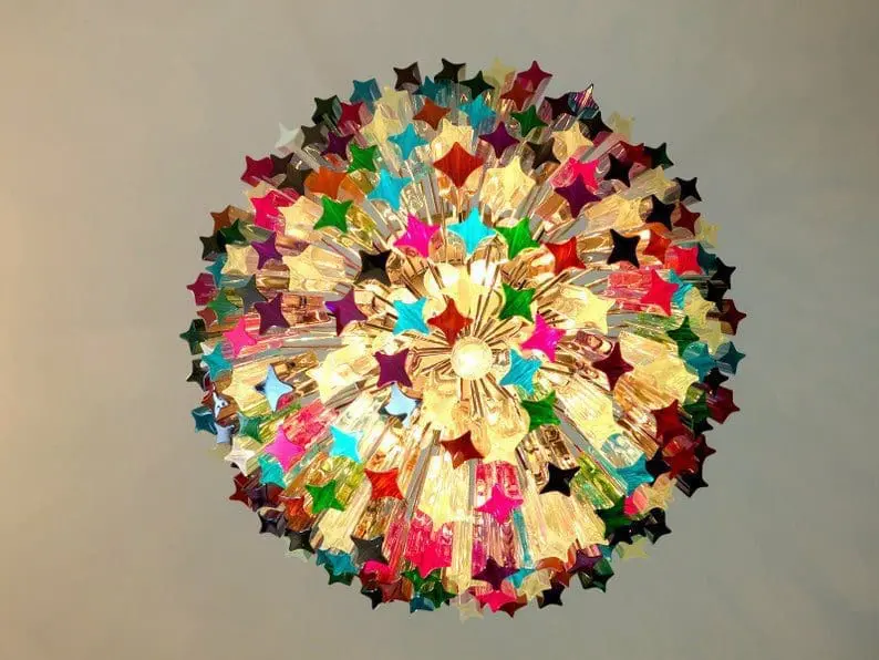 Murano Chandelier – 184 prisms – Multi - Image 8