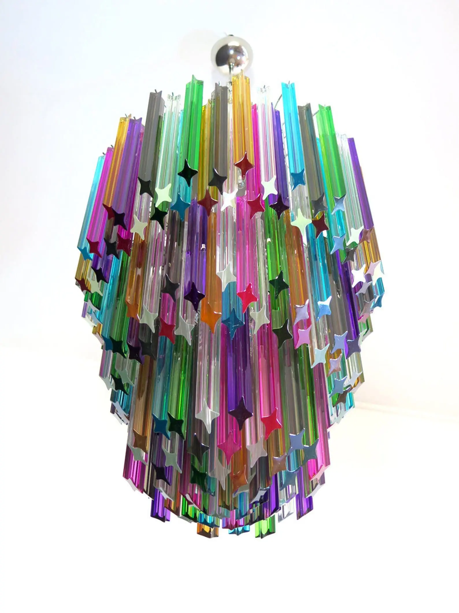 Murano Chandelier – 184 prisms – Multi - Image 9