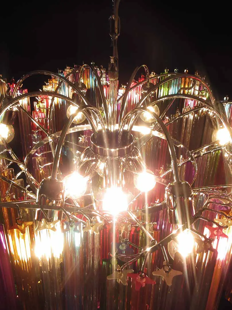 Murano Chandelier – 200 prisms – Multicolored - Image 10