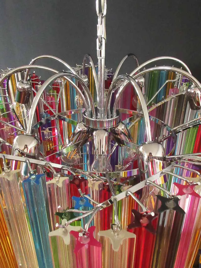 Murano Chandelier – 200 prisms – Multicolored - Image 13