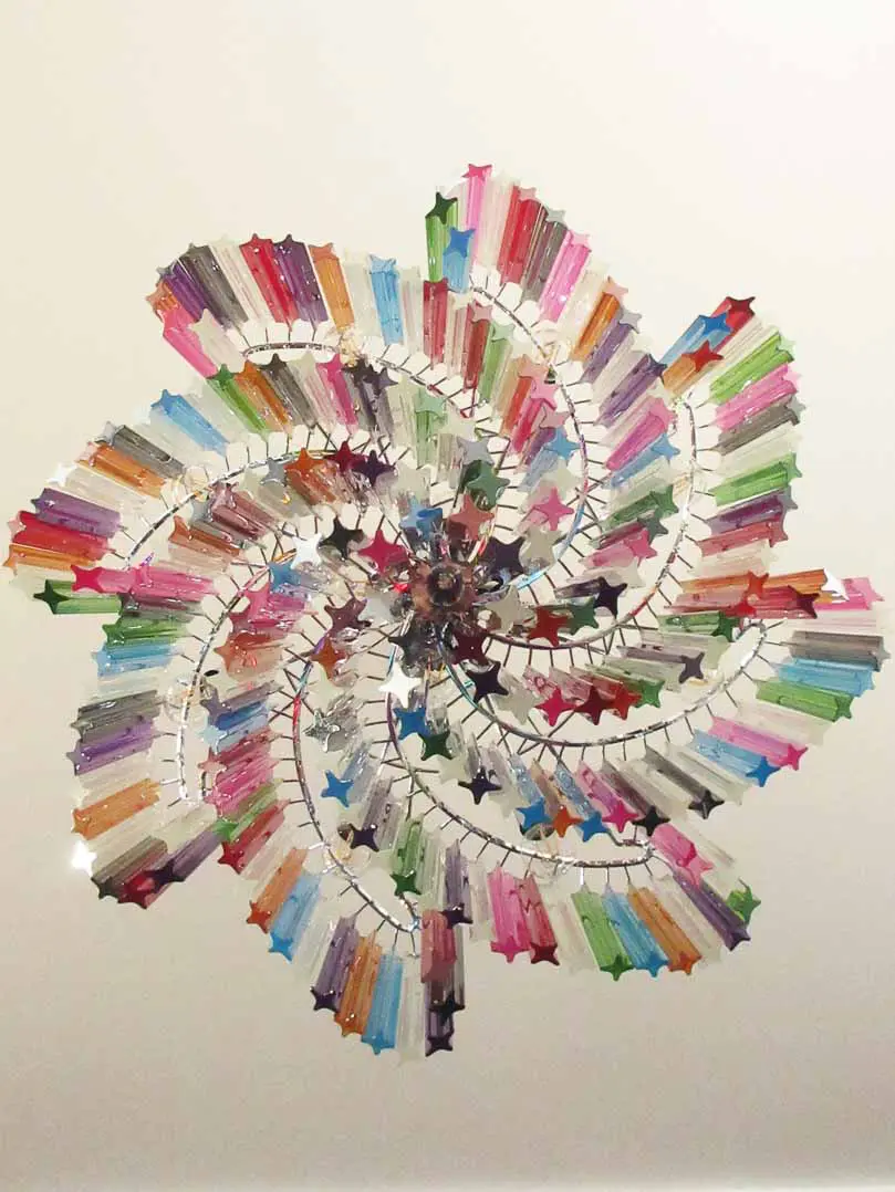 Murano Chandelier – 200 prisms – Multicolored - Image 15